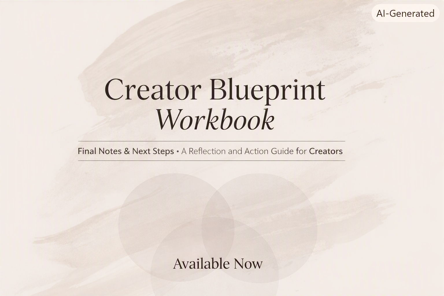 Creator Blueprint Workbook