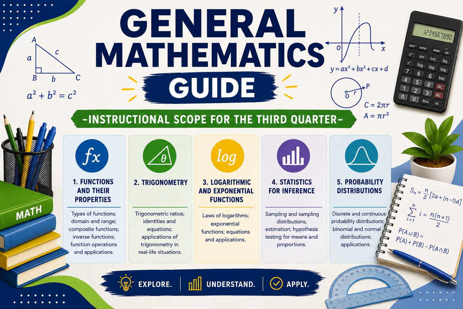 General Mathematics Guide - 3rd Quarter Instructional Scope