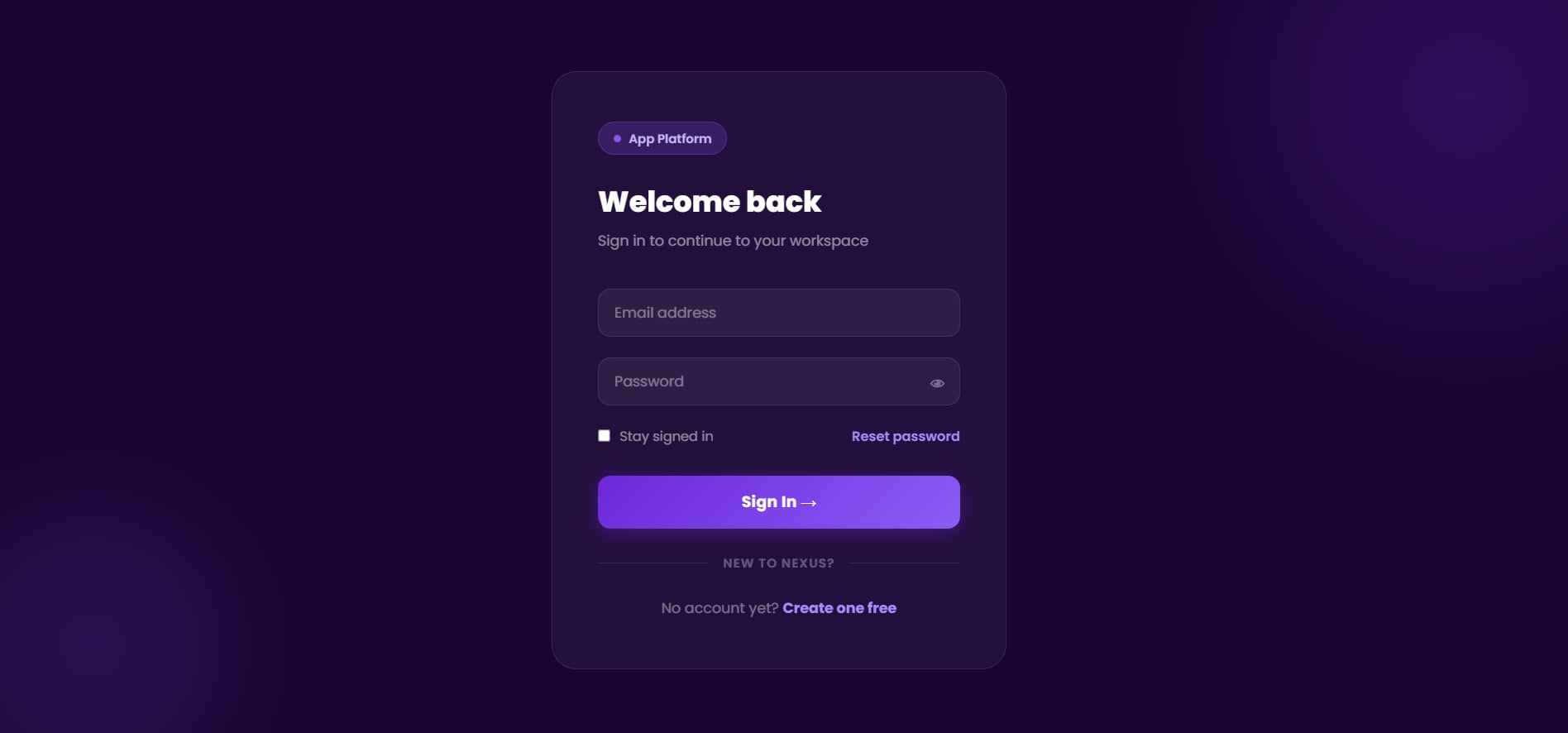 Login system