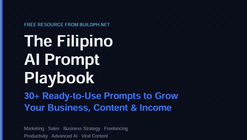 Filipino AI Prompt Playbook - 30+ Ready-to-Use Prompts for Business, Content & Income