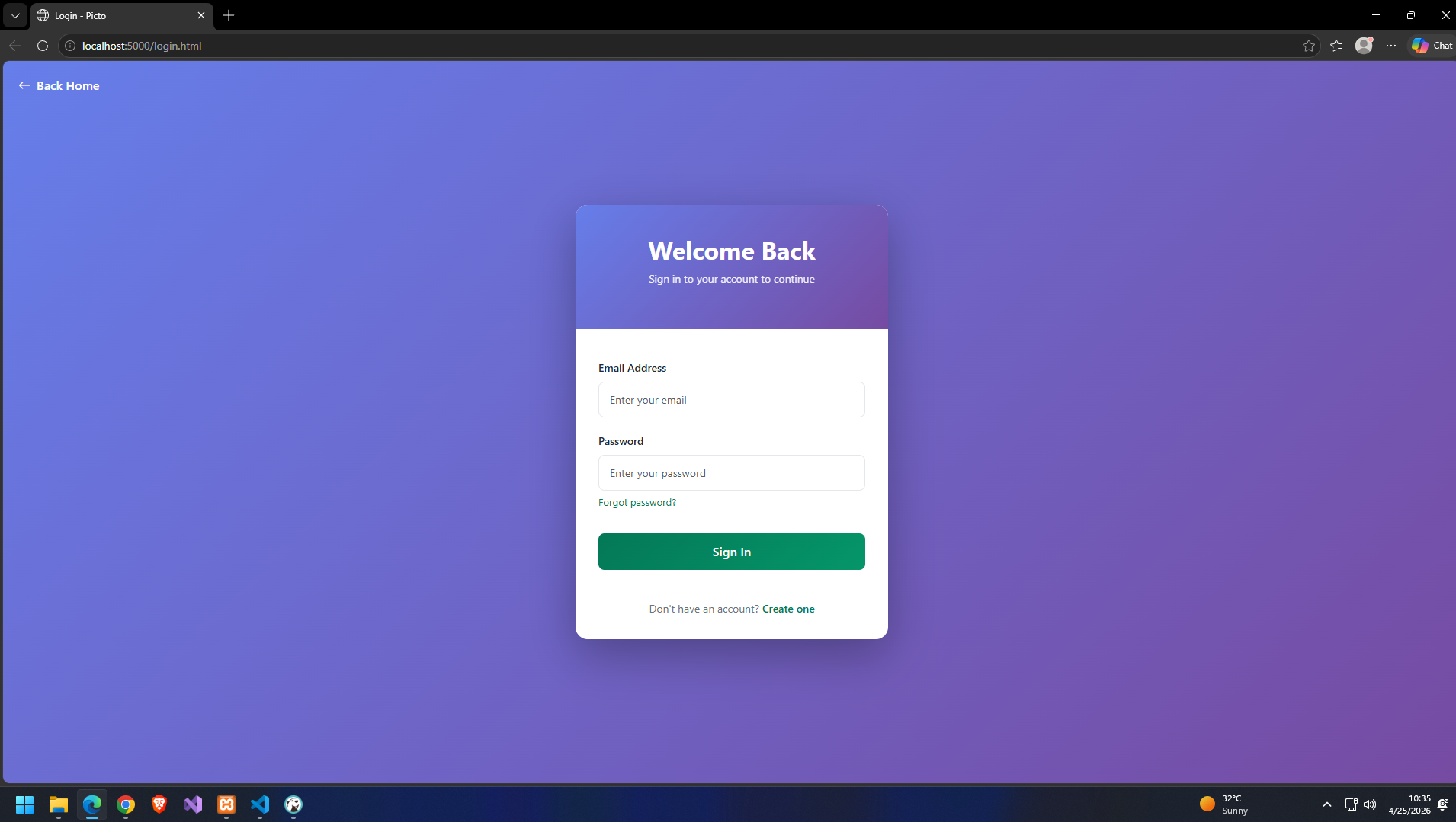 log in dashv