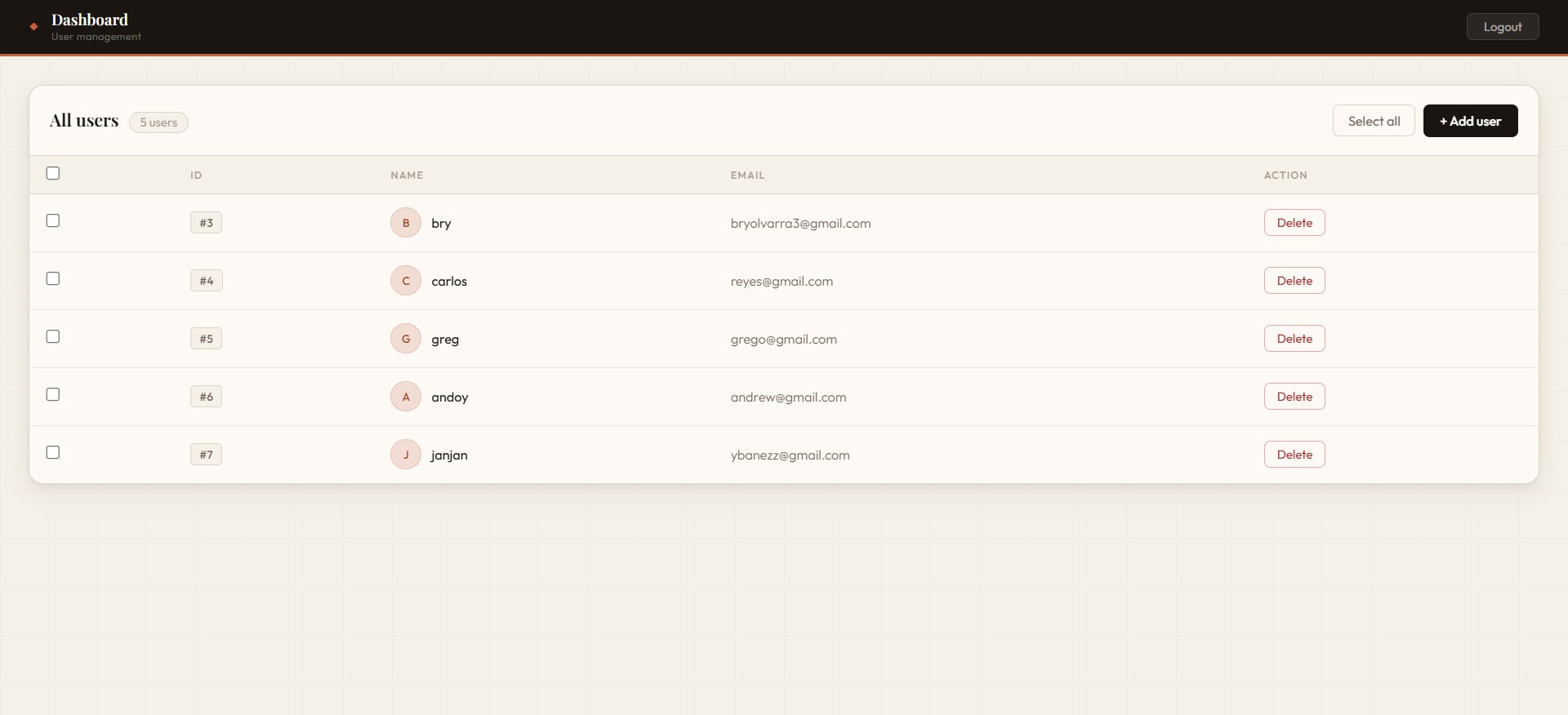 User login for students